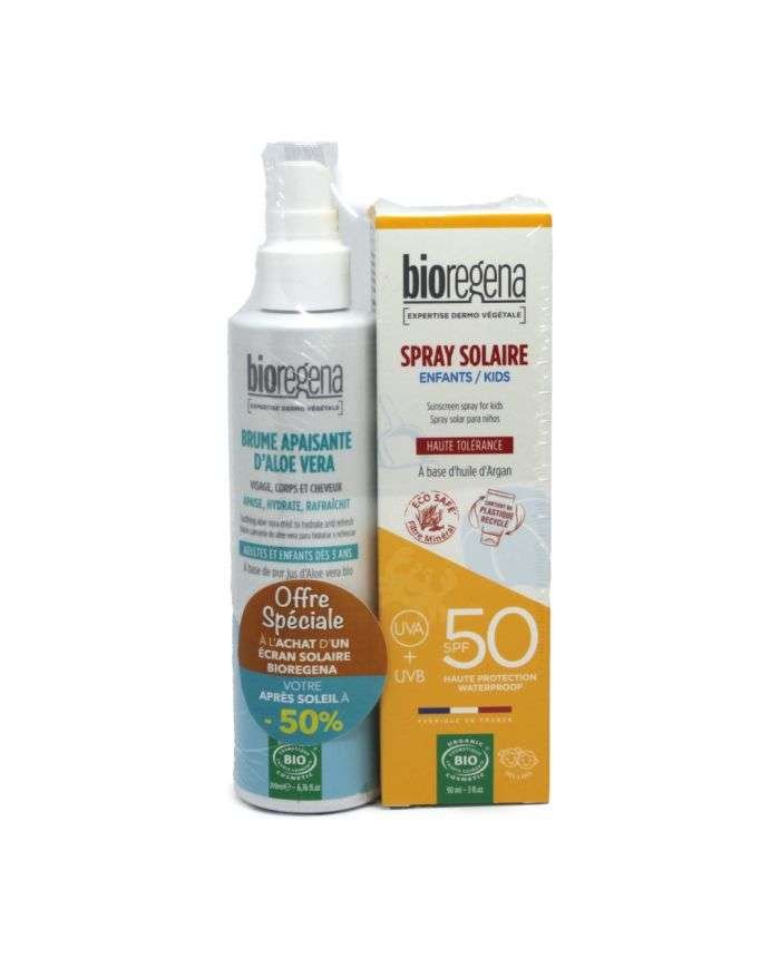 BIOREGENA DUO BAUME APAISANTE ALOE VERA + SPRAY SOLAIRE ENFANTS 90 ML - BIOREGENA