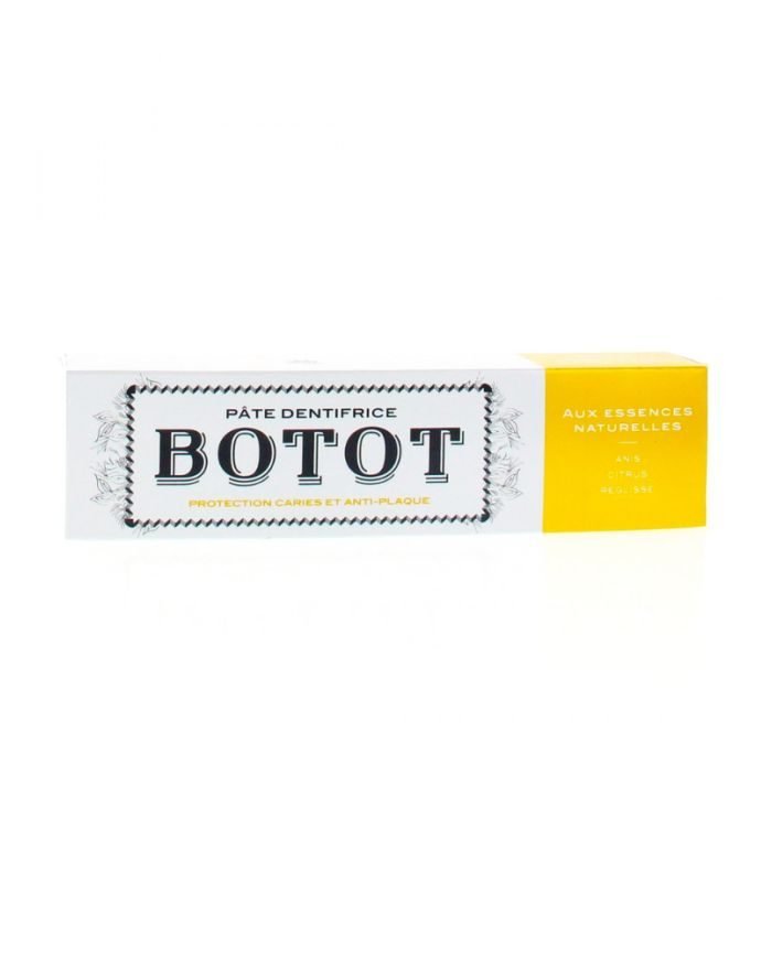 BOTOT DENTIFRICE JAUNE ANIS CITRUS REGLISE 75ML - BOTOT