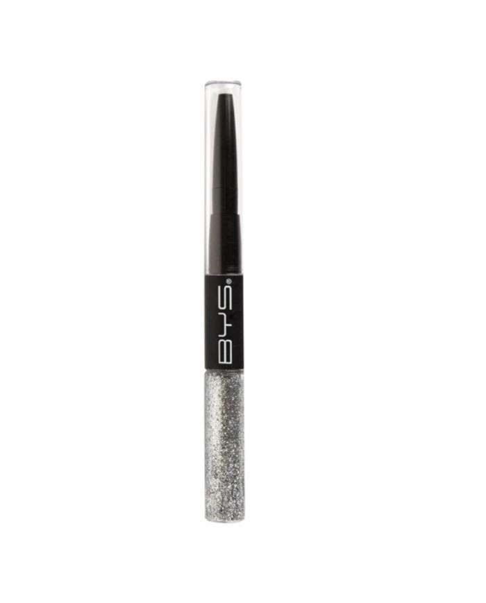 BYS DUO GLITER ET LINER SPARKLE 01 ARGENTE - BYS
