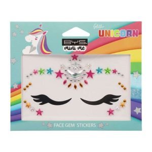 BYS MINI ME GLITTER UNICORN STICKERS VISAGE - BYS
