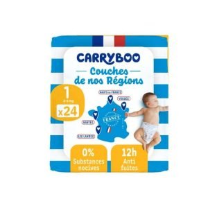 CARRYBOO COUCHES TAILLE 1 24 UNITES 2-5 KG - CARRYBOO