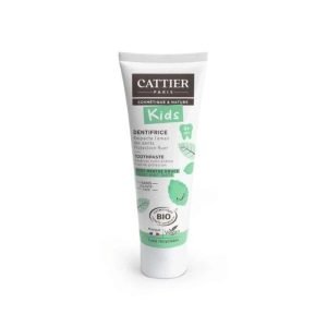 CATTIER DENTIFRICE ENFANTS SANS FLUOR 7 ANS+ 50 ML GOUT MENTHE DOUCE - CATTIER