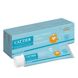 CATTIER DENTIFRICE ENFANTS SANS FLUOR 7 ANS+ 50 ML GOUT ORANGE - CATTIER
