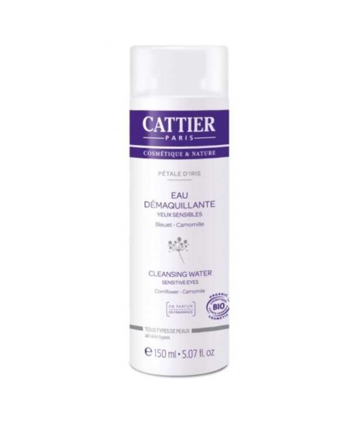 CATTIER EAU DEMAQUILLANTE YEUX SENSIBLES BLEUET CAMOMILLE 150 ML - CATTIER
