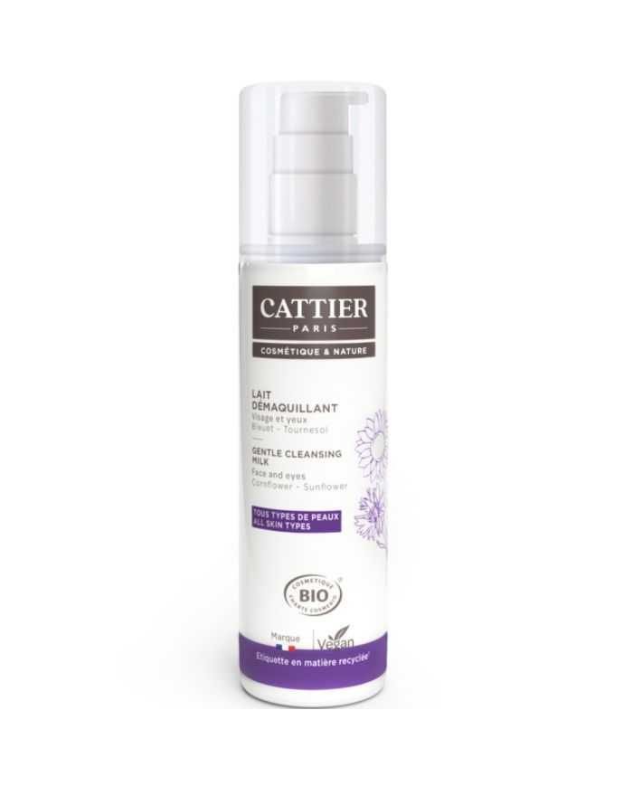 CATTIER LAIT DEMAQUILLANT VISAGE ET YEUX BLEUET TOURNESOL 200 ML - CATTIER