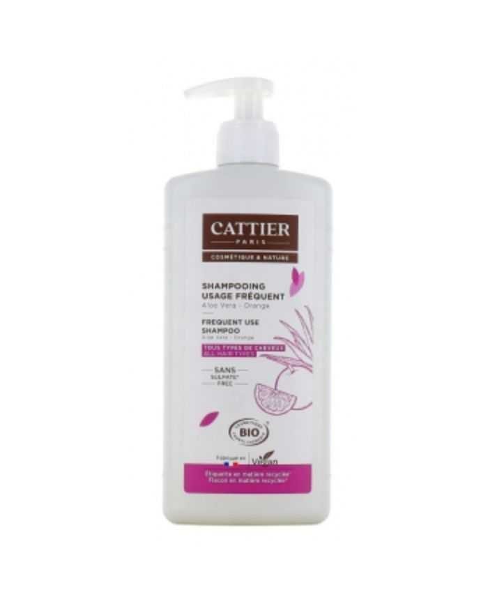CATTIER SHAMPOOING USAGE FREQUENT ALOE VERA ORANGE 500 ML - CATTIER