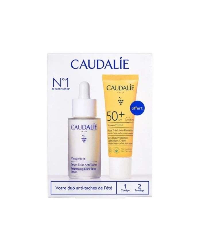 CAUDALIE SERUM VINOPERFECT ECLAT ANTI TACHES 30 ML + VINOSUN PROTECT SPF 50+ 20ML OFFERT - CAUDALIE