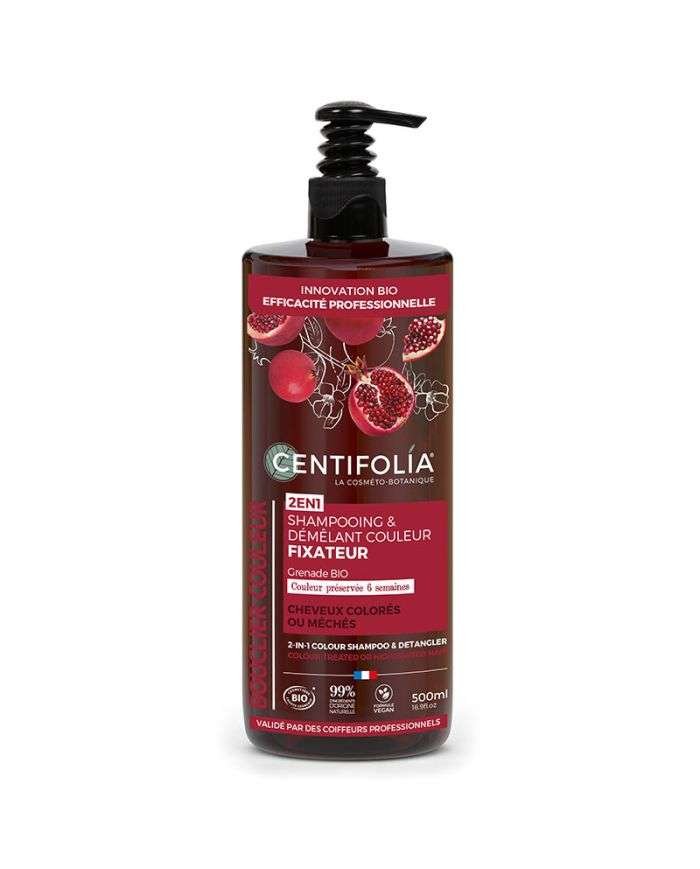 CENTIFOLIA BOUCLIER COULEUR 2EN1 SHAMPOOING ET DEMELANT COULEUR FIXATEUR 500 ML - CENTIFOLIA