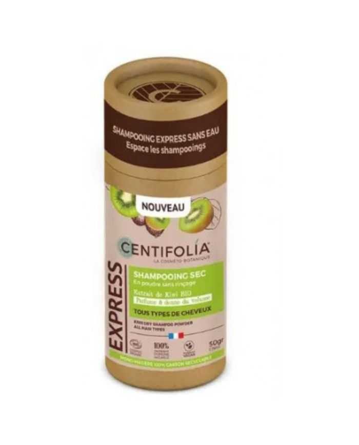 CENTIFOLIA SHAMPOOING SEC EN POUDRE TOUS TYPES DE CHEVEUX EXTRAIT DE KIWI 50 G - CENTIFOLIA