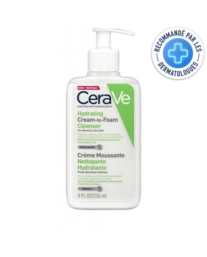 CERAVE CREME MOUSSANTE HYDRATANTE 236 ML - CERAVE