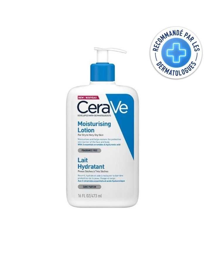 CERAVE LAIT HYDRATANT PEAUX SECHES A TRES SECHES 473 ML - CERAVE