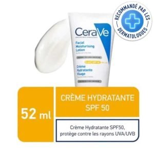 CERAVE CREME HYDRATANTE VISAGE SPF 50 52 ML - CERAVE