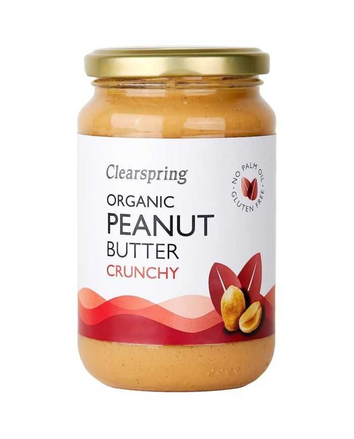 CLEARSPRING ORGANIC PEANUT BUTTER CRUNCHY 350 G - CLEARSPRINGS