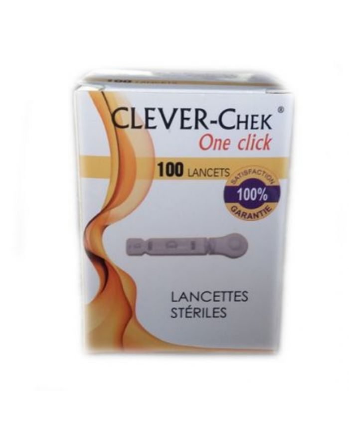 CLEVER CHECK ONE CLICK 100 LANCETTES - CLEVER CHECK