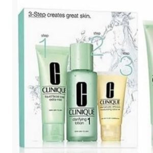 CLINIQUE PACK 3 ETAPES COMBINATION PEAU TRES SECHE A SECHE - CLINIQUE
