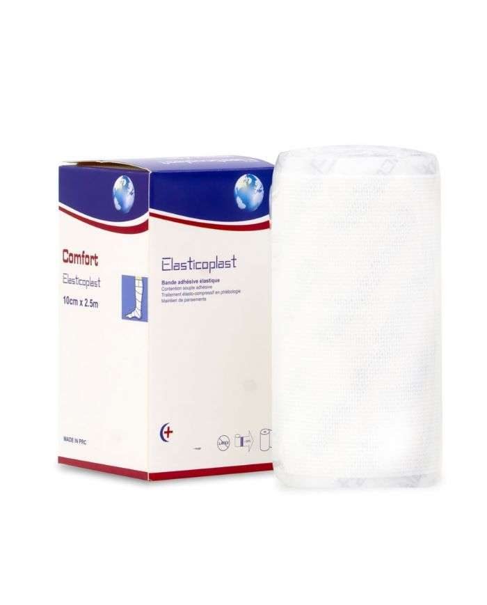COMFORTPLAST ELASTICOPLAST BANDE ADHESIVE ELASTIQUE 10 CM 2.5 CM - COMFORT
