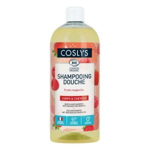 COSLYS SHAMPPOING DOUCHE FRUITS ROUGE BIO 1L - COSLYS