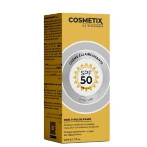 COSMETIX CREME ECLAIRCISSANTE SPF 50+ TOUS TYPES PEAUX 50 ML - COSMETIX DERMATOLOGIE