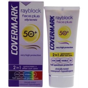 COVERMARK RAYBLOCK FACE PLUS PEAU GRASSE ET ACNEIQUE 50+ - COVERMARK