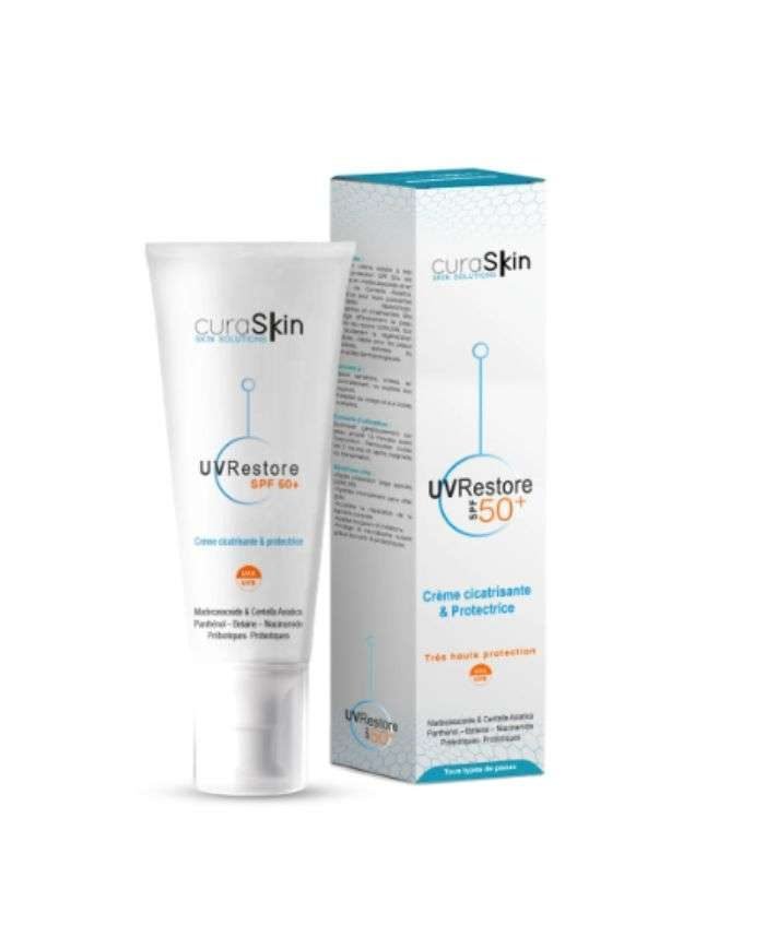 CURASKIN UVRESTORE SPF50+ CREME CICATRISANTE ET PROTECTRICE 50ML - CURASKIN