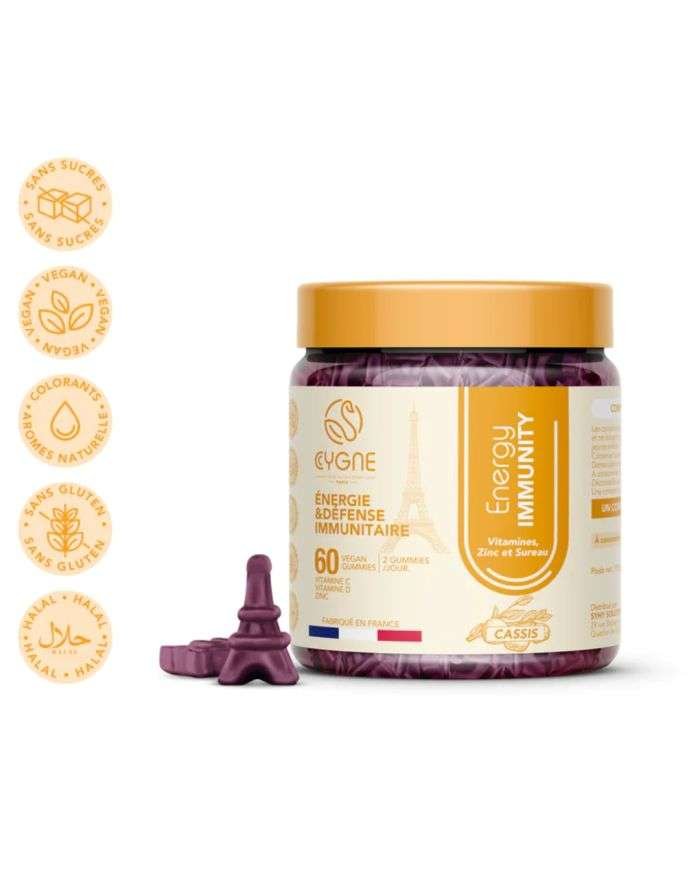 CYGNE PARIS ENERGY IMMUNITY 60 GUMMIES VEGAN - CYGNE PARIS