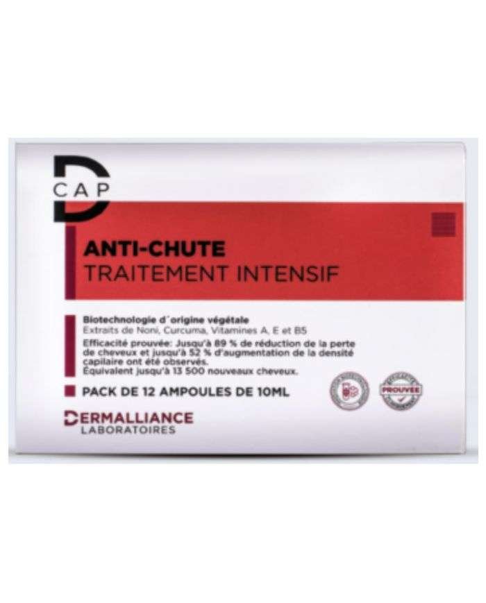 D CAP ANTI CHUTE TRAITEMENT INTENSIF PACK DE 12 AMPOULES - D-CAP