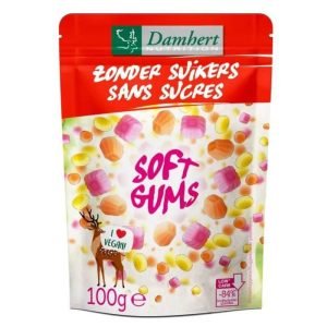 DAMHERT SOFT GUMS SANS SUCRE 100 G - DAMHERT