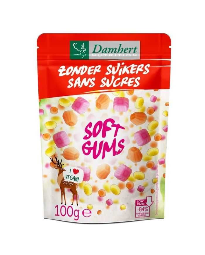 DAMHERT SOFT GUMS SANS SUCRE 100 G - DAMHERT