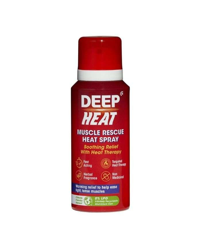 DEEP FREEZE MUSCLE RESCUE HEAT SPRAY 72.5 ML - DEEP FREEZE