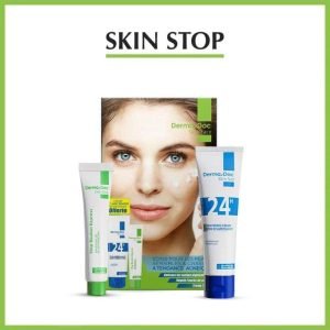 DERMADOC COFFRET SKIN STOP BOUTONS EXPRESS 15ML +CREME ECLAIRCISSANTE 50ML - DERMADOC