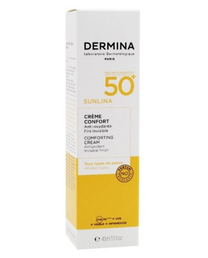 DERMINA SUNLINA CREME CONFORT SPF50 – 40 ML - DERMINA