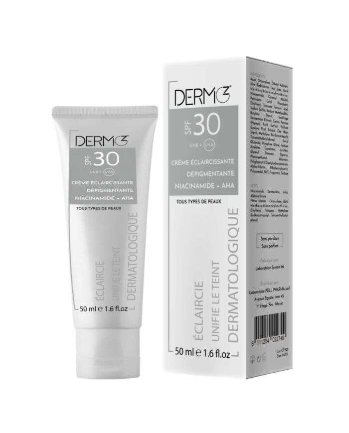 DERMO Z CREME ECLAIRCISSANTE SPF 30 TOUS TYPES DE PEAUX 50 ML - DERMO Z