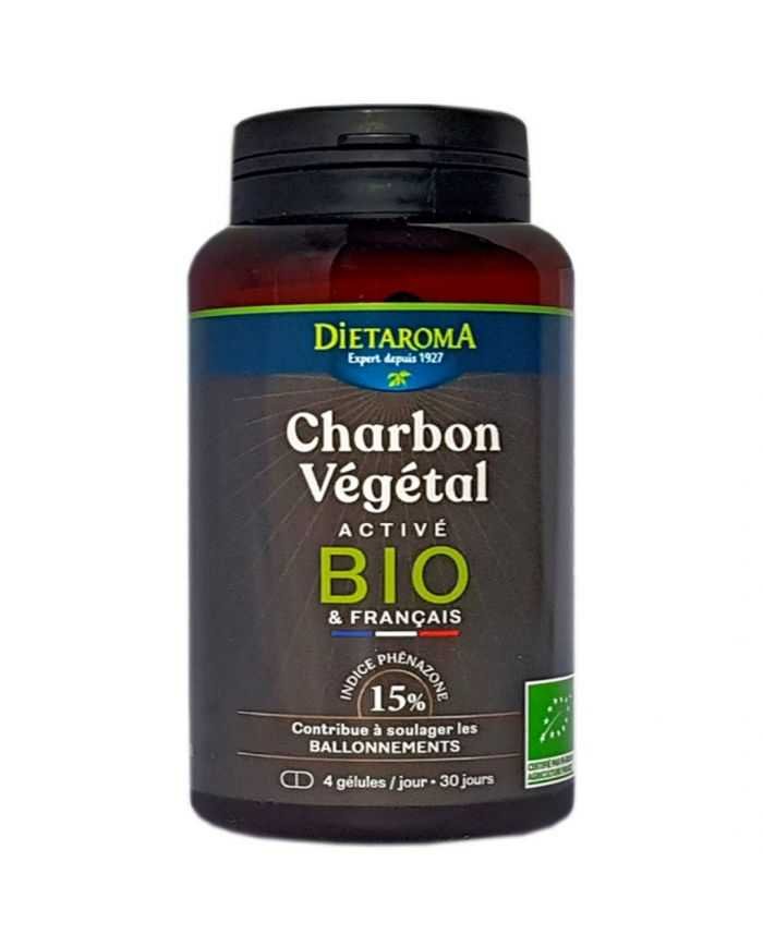 DIETAROMA CHARBON VEGETAL BIO 120 GELULES - DIETAROMA