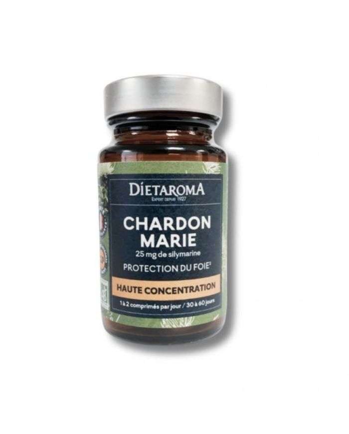 DIETAROMA CHARDON MARIE 25 MG DE SILYMARINE 60 COMPRIMES - DIETAROMA