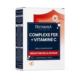 DIETAROMA COMPLEXE FER + VITAMINE C 30 GELULES - DIETAROMA