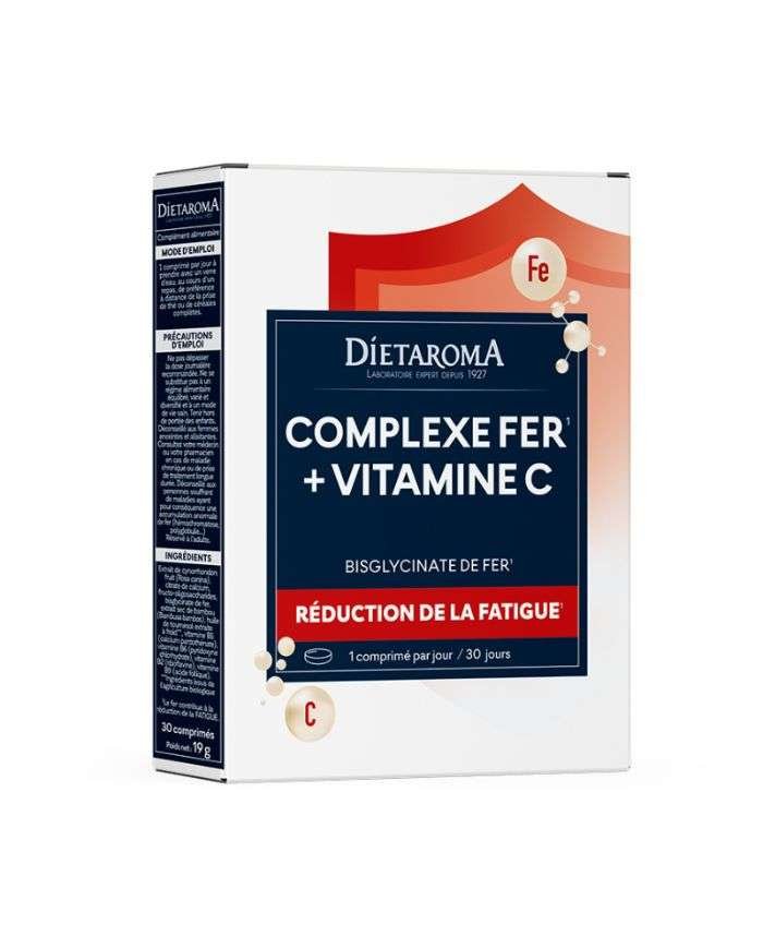 DIETAROMA COMPLEXE FER + VITAMINE C 30 GELULES - DIETAROMA