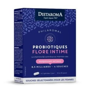 DIETAROMA PROBIOTIQUES FLORE INTIME 20 GELULES - DIETAROMA