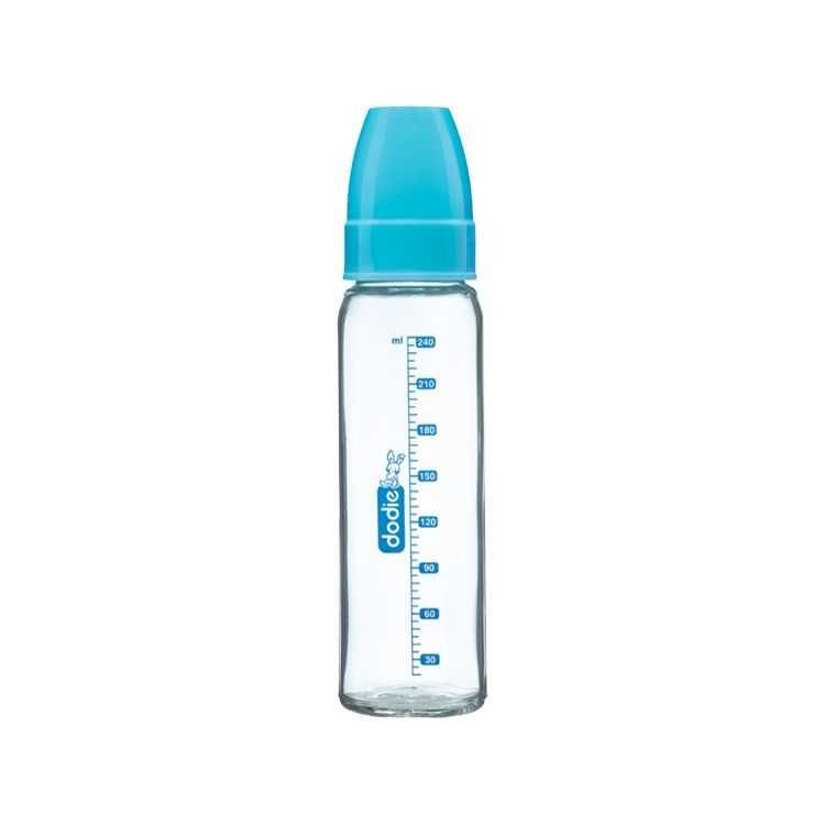 DODIE BIBERON COL ETROIT VERRE 240ML BLEU LAGOON - DODIE
