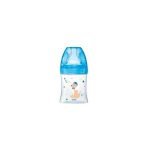 DODIE BIBERON SENSATION+ 150ML BLEU OURSON 0-6 M TETINE PLATE D1 - DODIE
