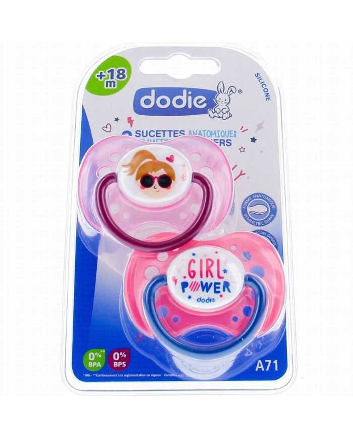 DODIE 2 SUCETTES ANATOMIQUE A71 +18 MOIS - DODIE