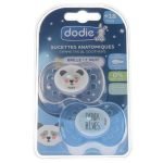 DODIE SUCETTES ANATOMIQUES SYMMETRIC BRILLE LA NUIT + 18 MOIS A2 - DODIE