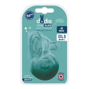 DODIE TETINE PLATE SENSATION+ ANTI COLIQUE D3 +6M X2 - DODIE