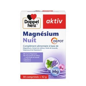 DOPPELHERZ AKTIV MAGNESIUM NUIT 30 COMPRIMES - DOPPELHERZ