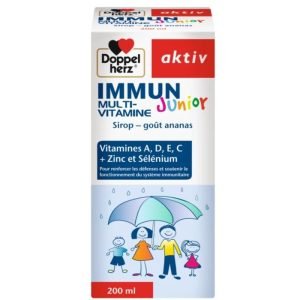 DOPPELHERZ AKTIV MULTI VITAMINE JUNIOR GOUT ANANAS 200 ML - DOPPELHERZ