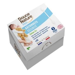 DOUCE NATURE BEBE BATONNETS COTON BIO 60 - DOUCE NATURE