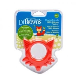 DR BROWNS ANNEAU DE DENTITION FLEXEES FRIENDS RENARD ROUGE 3 MOIS+ - DR BROWNS