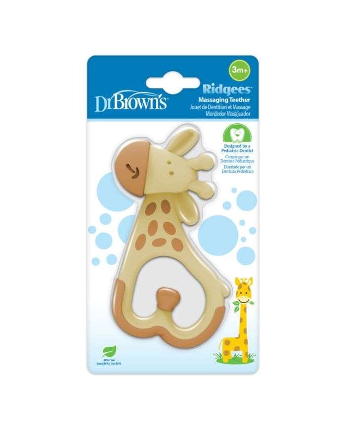 DR BROWNS ANNEAU DE DENTITION RIDGEES GIRAFE 3 MOIS+ - DR BROWNS