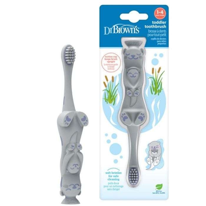 DR BROWNS BROSSE A DENTS BEBE 1-4 ANS LOUTRE - DR BROWNS