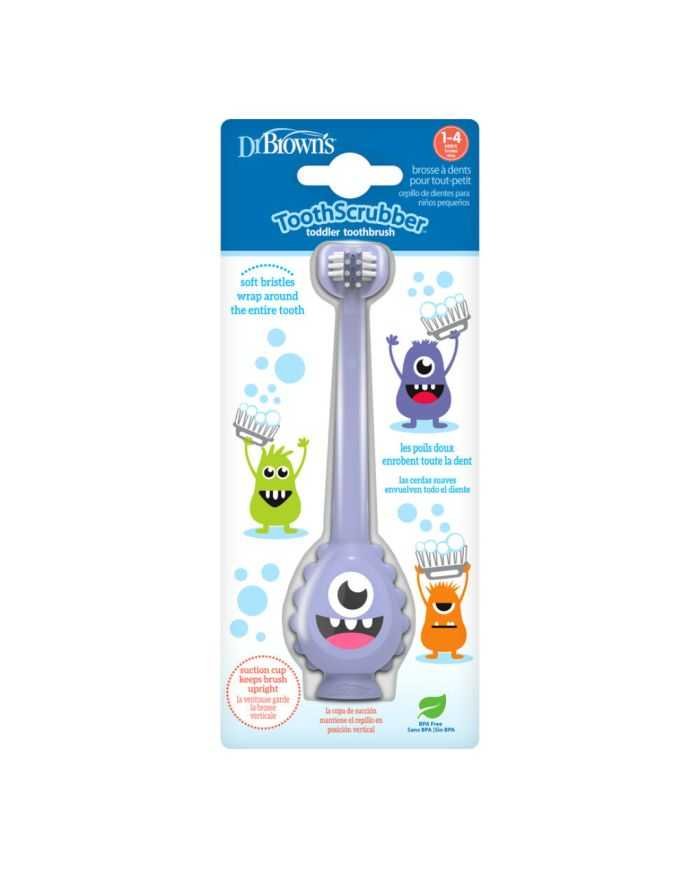 DR BROWNS BROSSE A DENTS BEBE 1-4 ANS MONSTRE VIOLLET - DR BROWNS