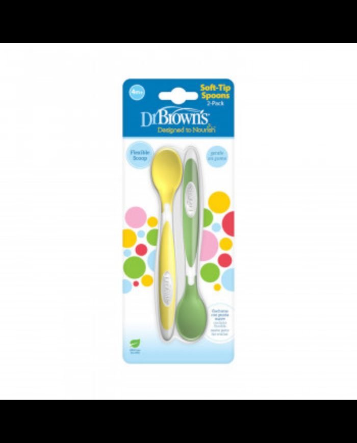 DR BROWNS CUILLERE A POINTE SOUPLE PACK DE 2 - DR BROWNS